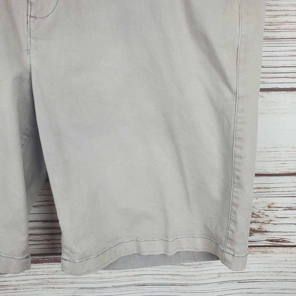 Flint And Tinder Size 36 Mens 365 Washed Grey Chino Khaki Shorts - Picture 4 of 9